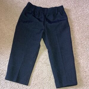 Toddler black pin stripe dress pants